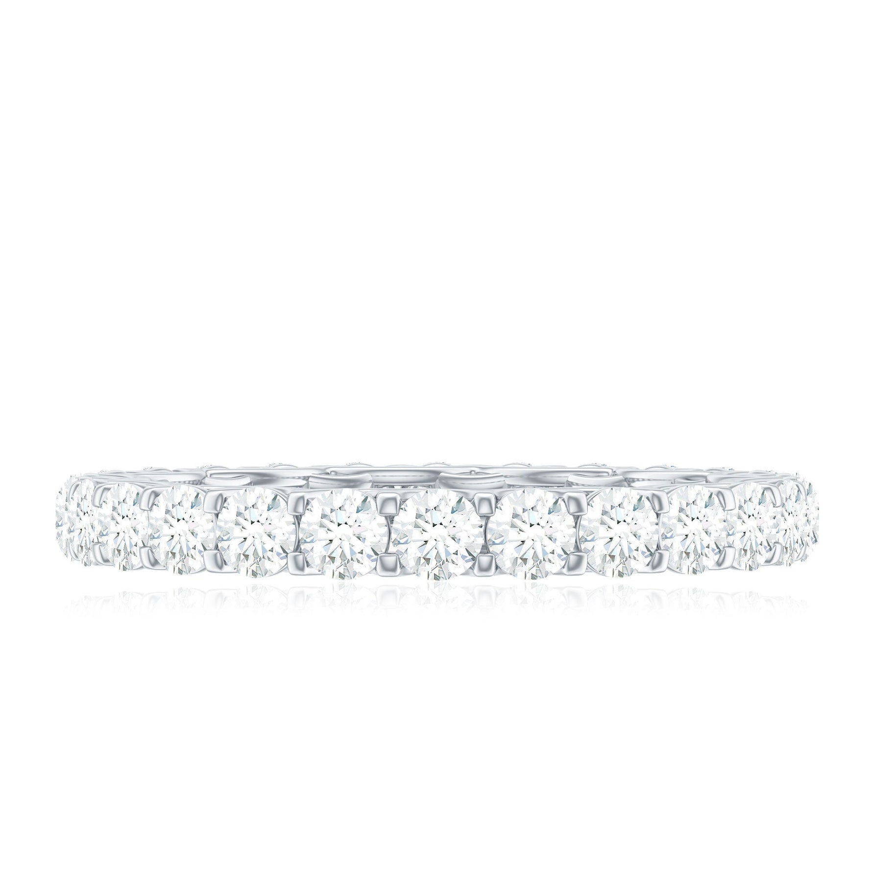 Brilliant Cut Moissanite Eternity Wedding Ring for Women
