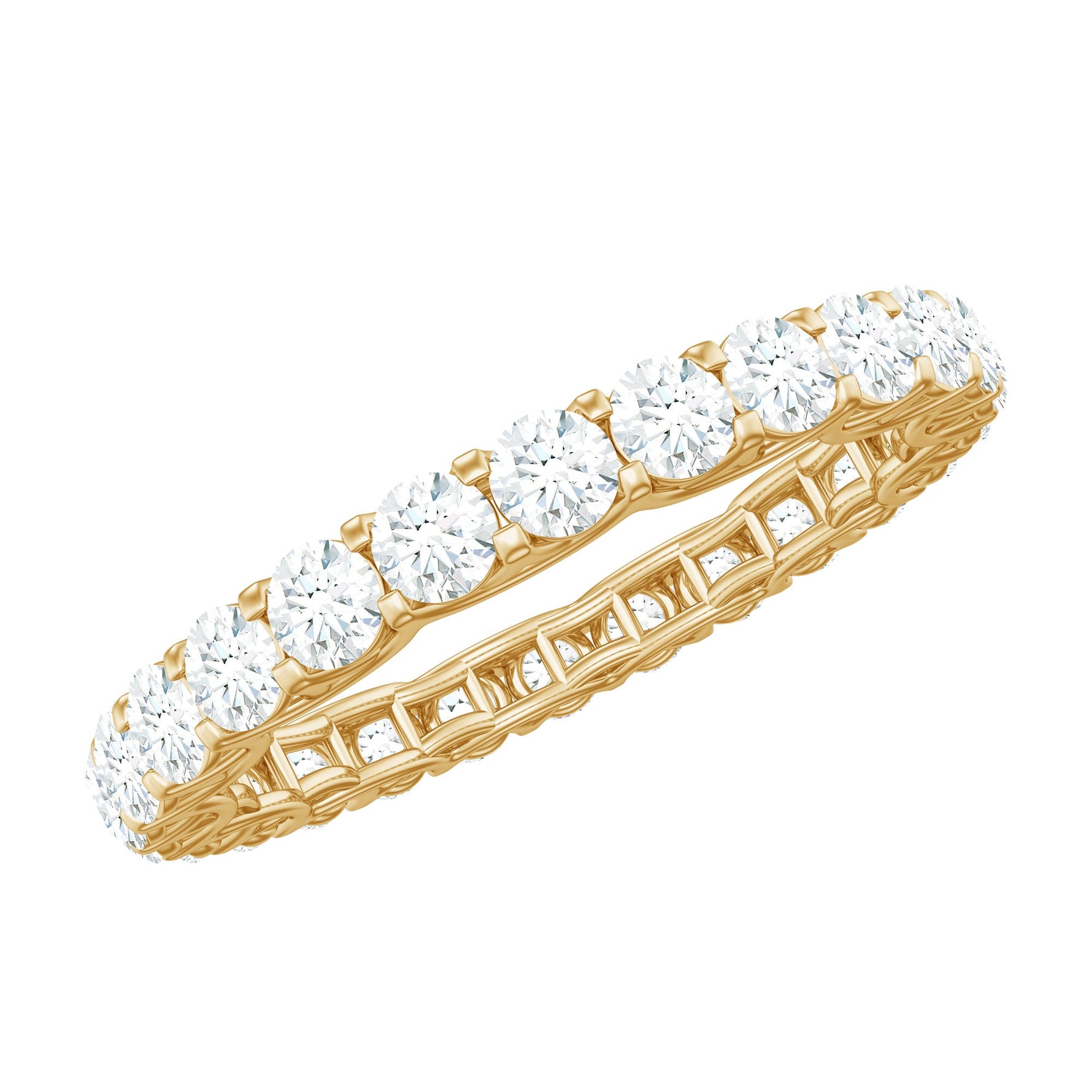 Brilliant Cut Moissanite Eternity Wedding Ring for Women