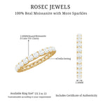 Brilliant Cut Moissanite Eternity Wedding Ring for Women