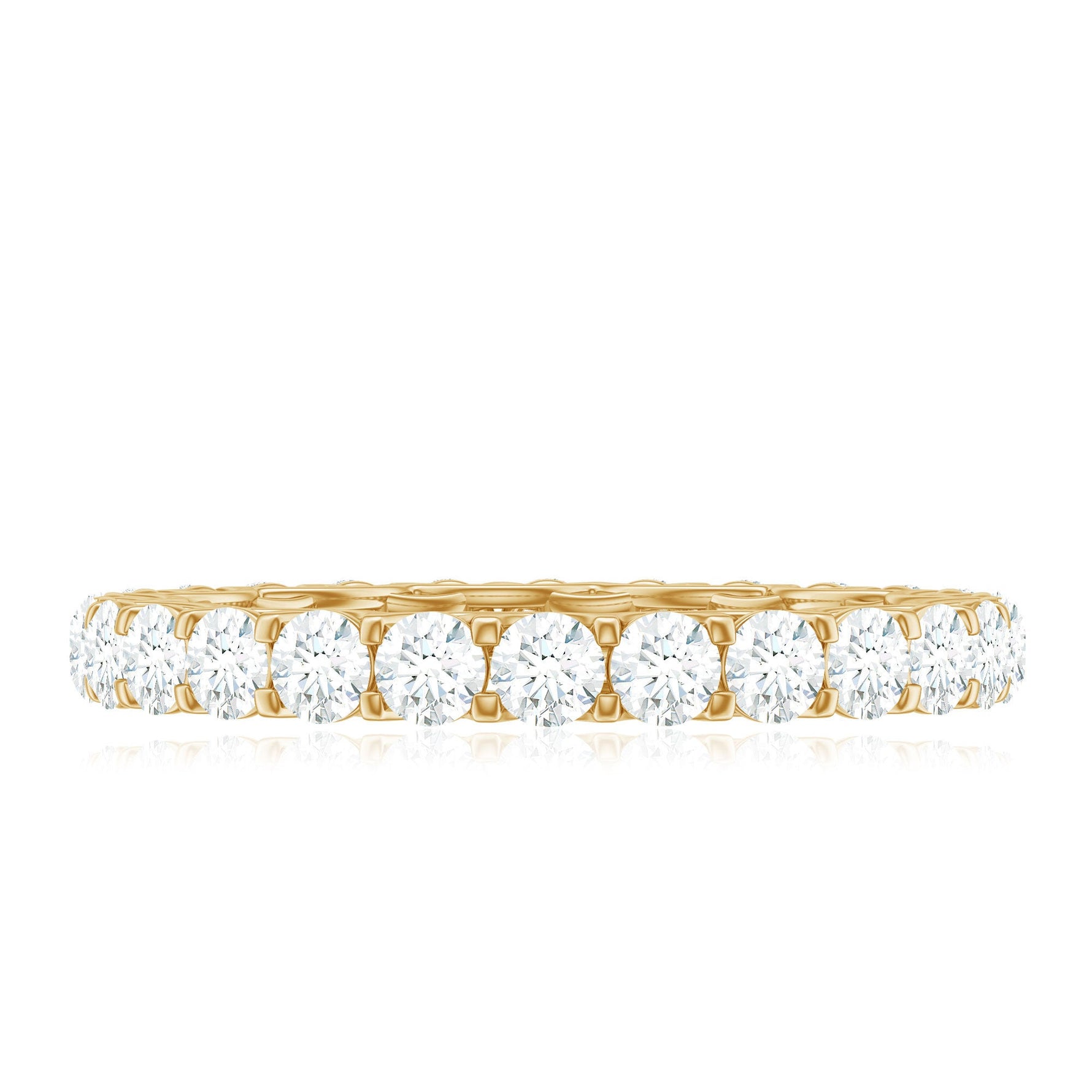 Brilliant Cut Moissanite Eternity Wedding Ring for Women