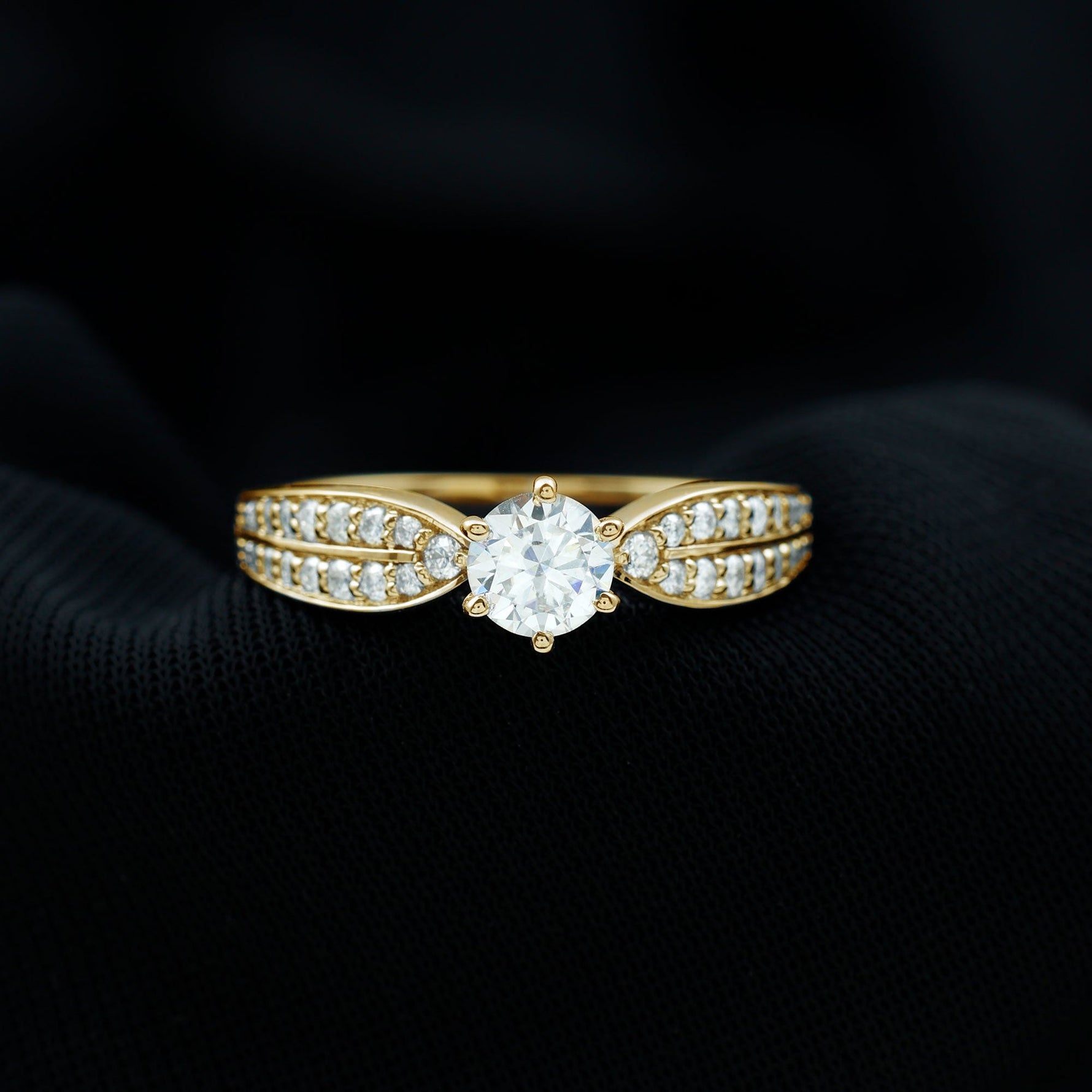 Certified Solitaire Lab Grown Diamond Promise Engagement Ring