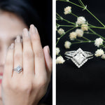 Princess Cut Lab Grown Diamond Bridal Ring Set