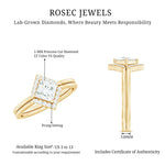 Princess Cut Lab Grown Diamond Bridal Ring Set