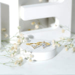 Princess Cut Lab Grown Diamond Bridal Ring Set