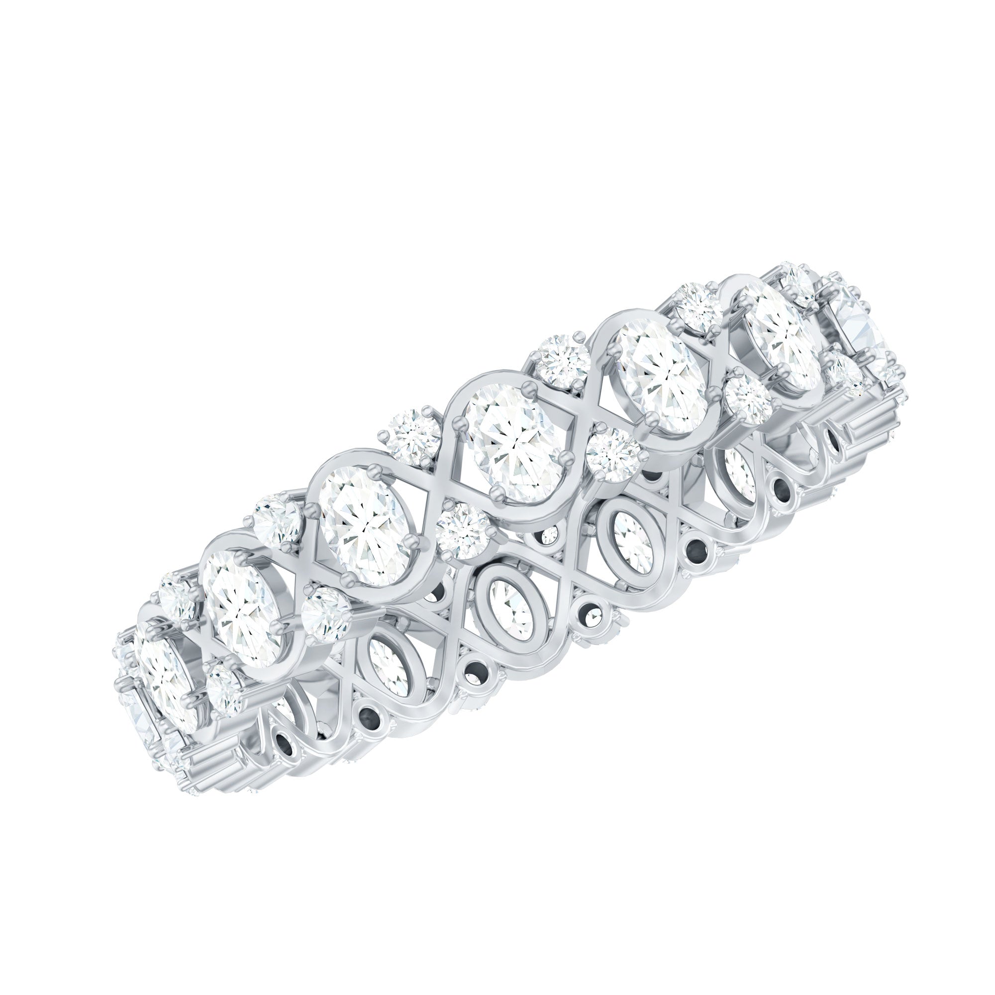 Full Eternity Lab Grown Diamond Wedding Ring For Her