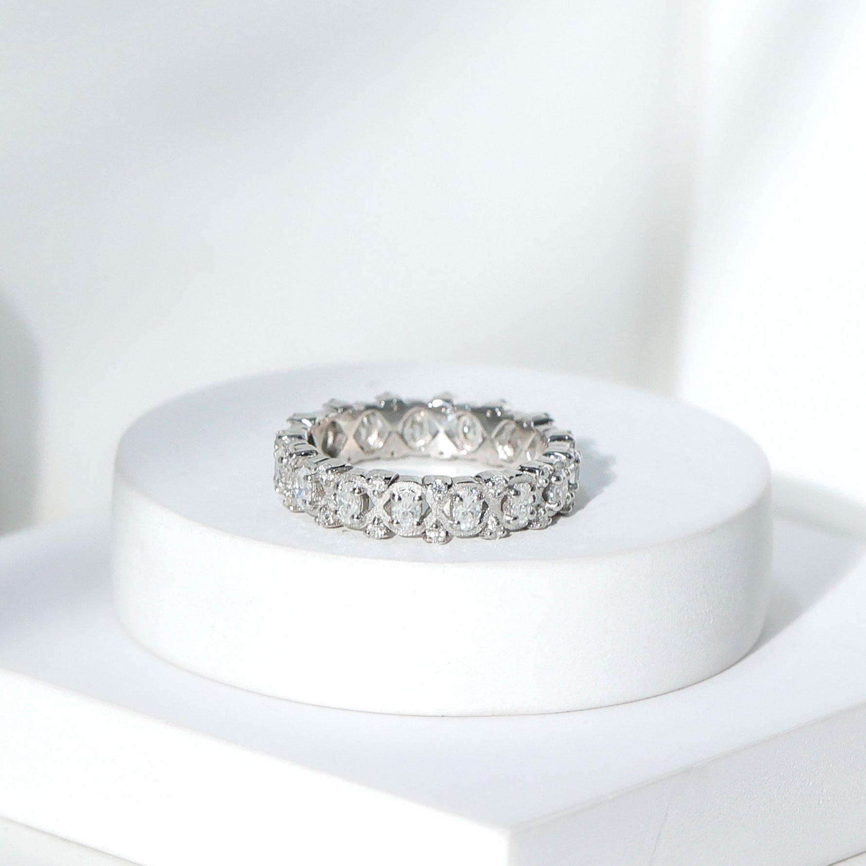 Full Eternity Lab Grown Diamond Wedding Ring For Her