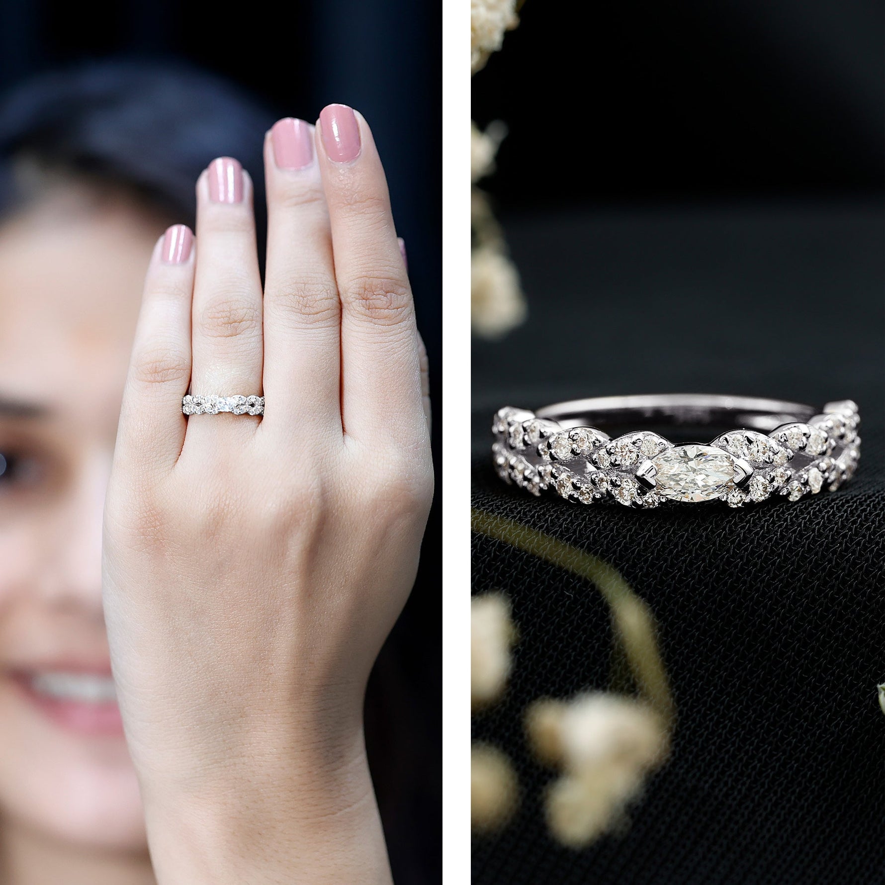 Lab Grown Diamond East West Eternity Ring for Her