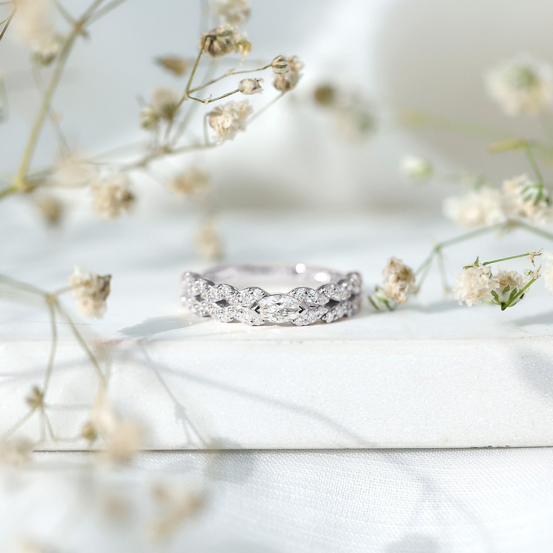 Lab Grown Diamond East West Eternity Ring for Her