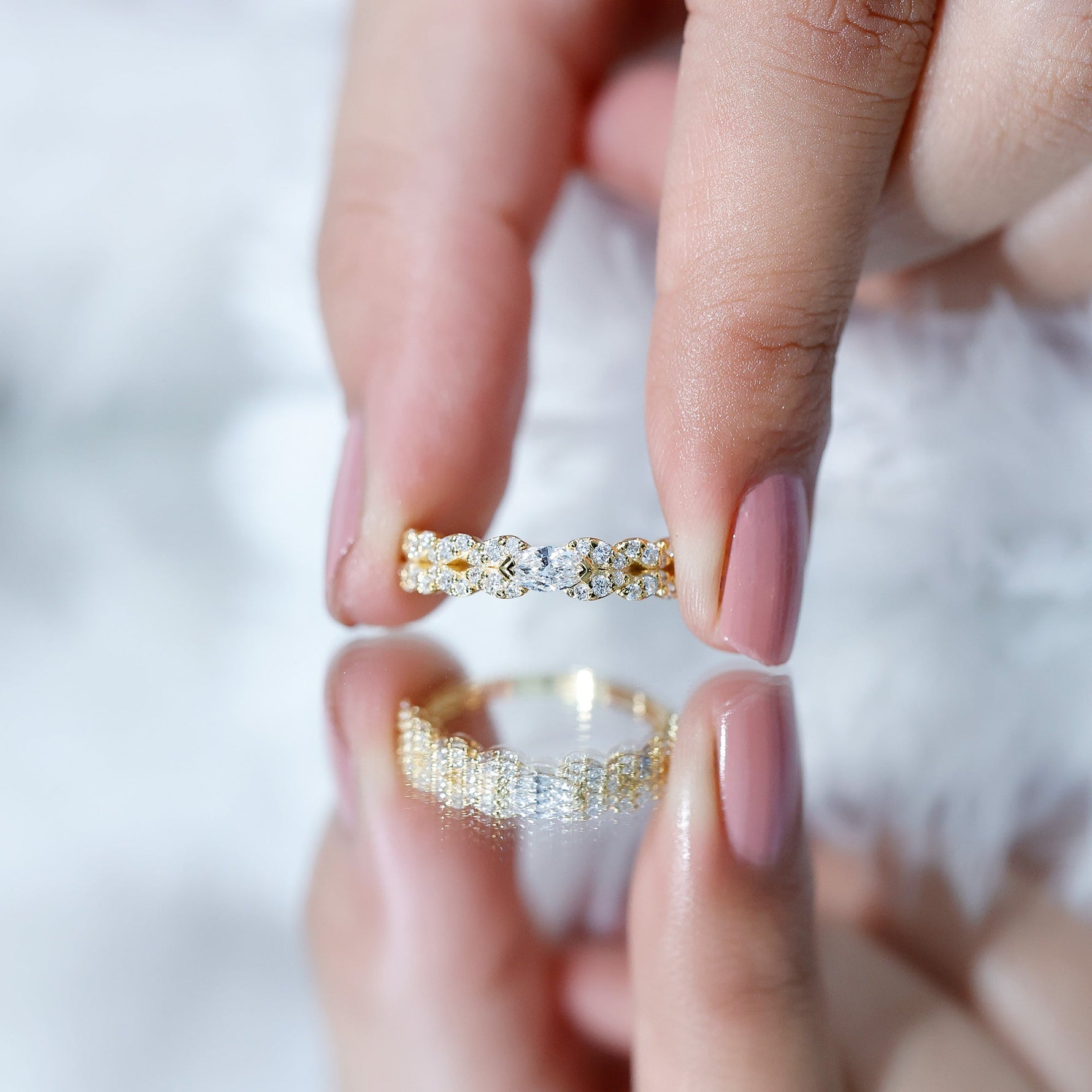 Lab Grown Diamond East West Eternity Ring for Her