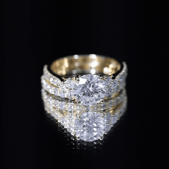 Certified Lab Grown Diamond Engagement Ring With Ring Guard for Her