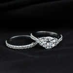 Certified Lab Grown Diamond Engagement Ring With Ring Guard for Her
