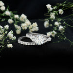 Certified Lab Grown Diamond Engagement Ring With Ring Guard for Her