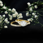 Certified Lab Grown Diamond Engagement Ring With Ring Guard for Her