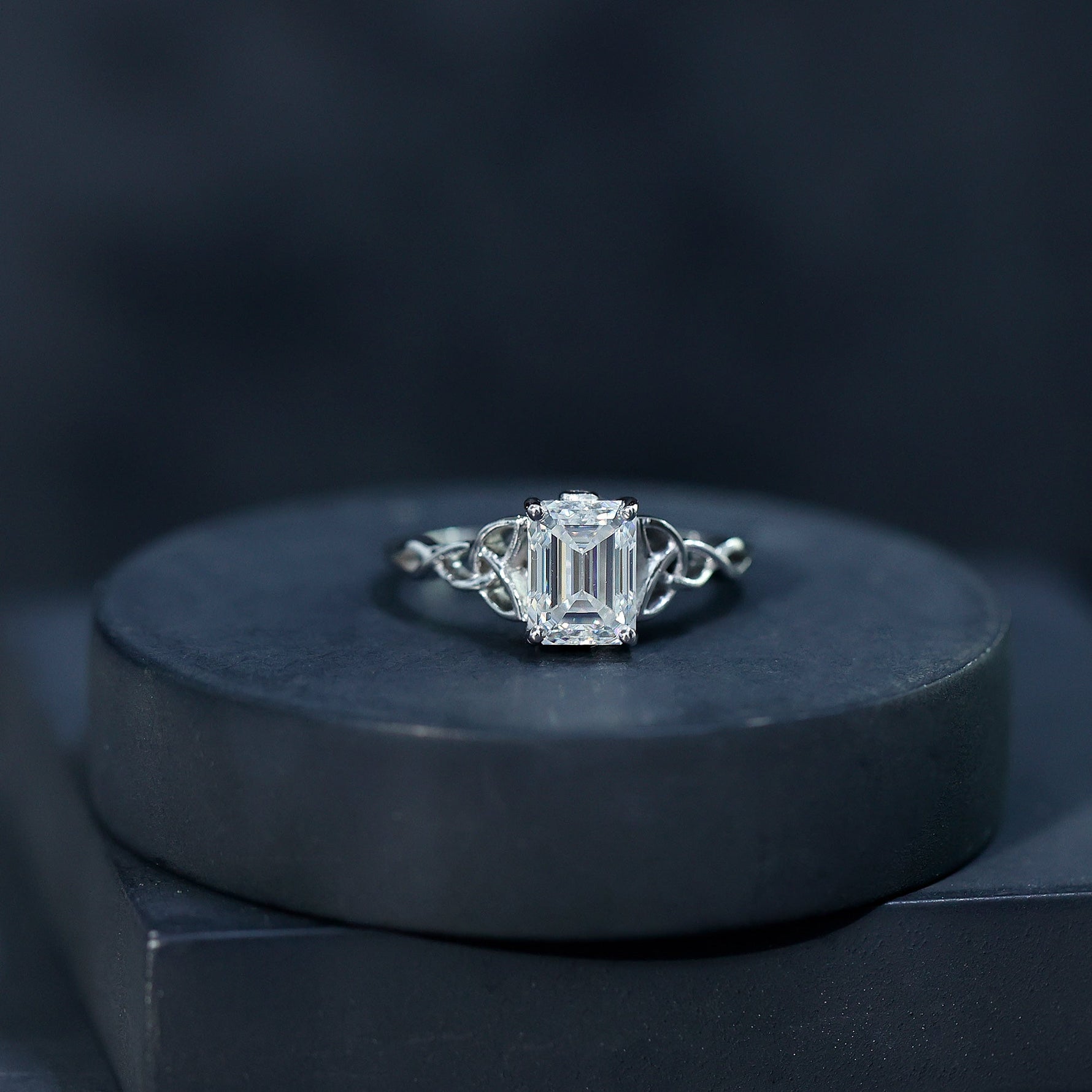Celtic Design Inspired Lab Grown Diamond Engagement Ring