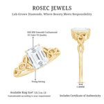 Celtic Design Inspired Lab Grown Diamond Engagement Ring