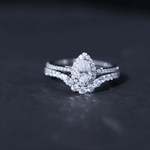 Lab Grown Diamond Designer Bridal Ring Set for Her