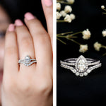 Lab Grown Diamond Designer Bridal Ring Set for Her