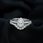 Lab Grown Diamond Designer Bridal Ring Set for Her
