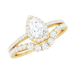Lab Grown Diamond Designer Bridal Ring Set for Her