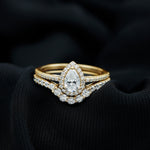 Lab Grown Diamond Designer Bridal Ring Set for Her
