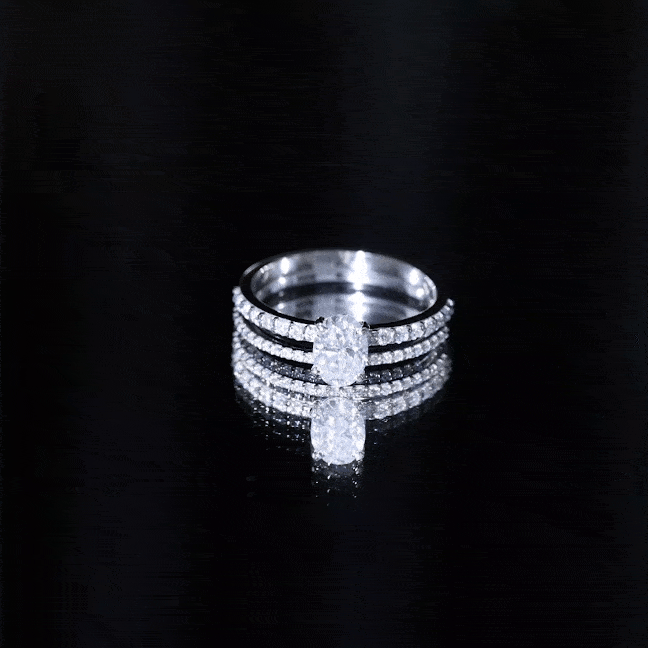 Lab Grown Diamond Simple Bridal Ring Sets