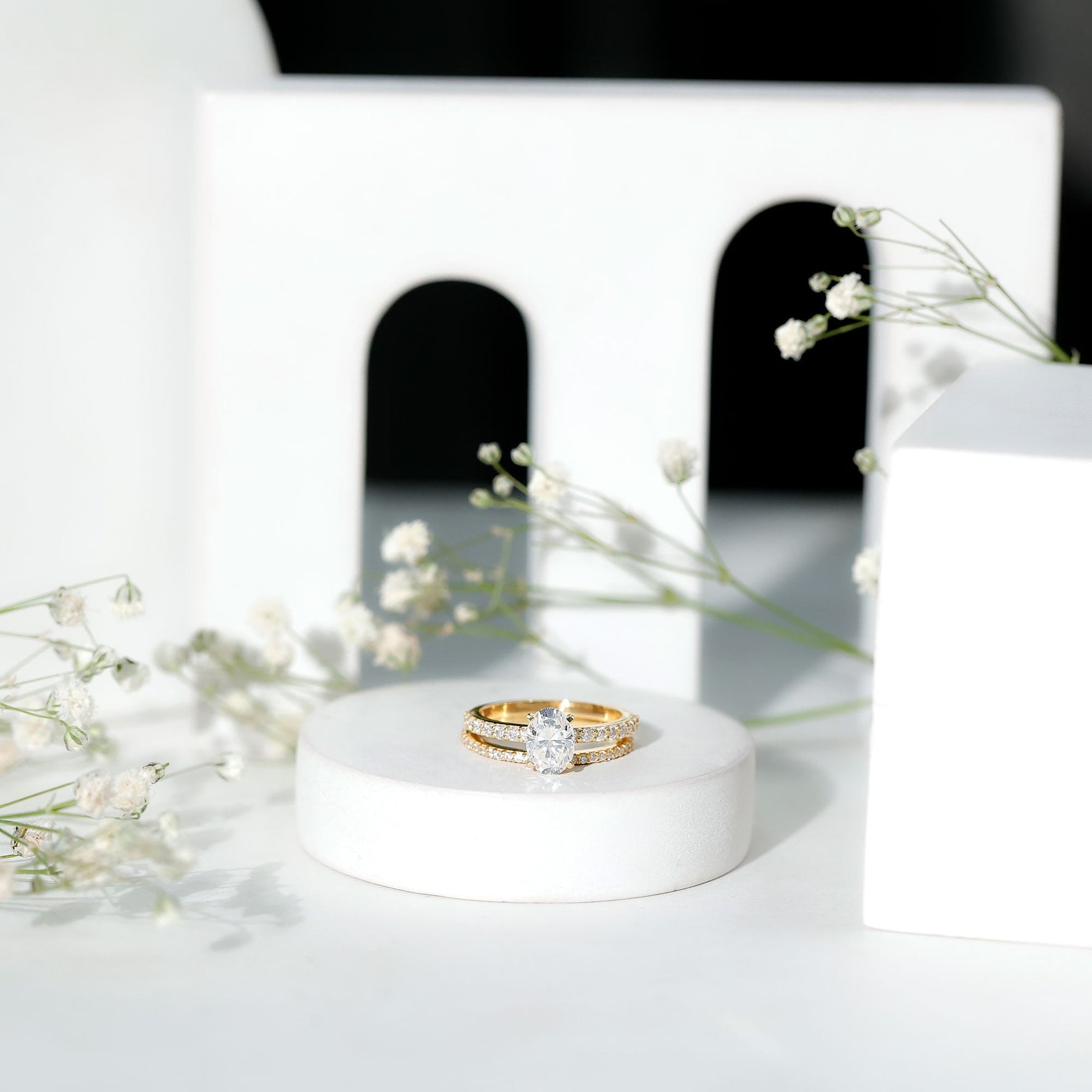 Lab Grown Diamond Simple Bridal Ring Sets