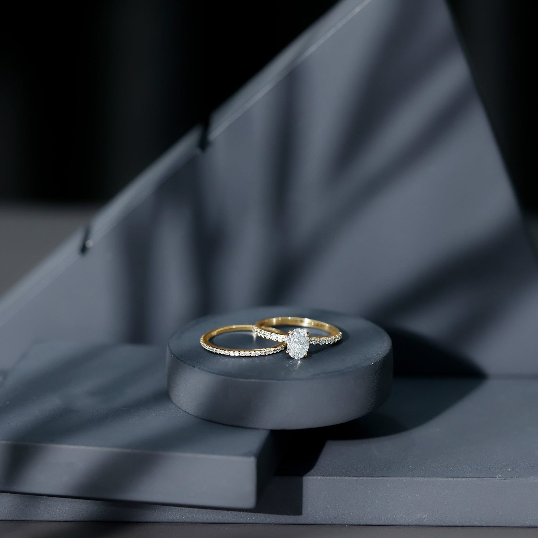Lab Grown Diamond Simple Bridal Ring Sets
