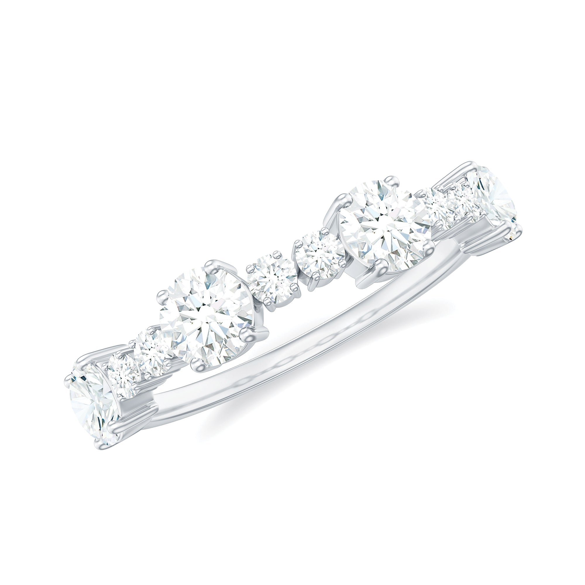 Lab Grown Diamond Stackable Eternity Ring For Women