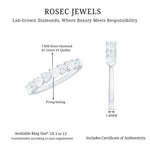 Brilliant Cut Lab Grown Diamond Heart Wedding Band Ring