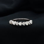 Brilliant Cut Lab Grown Diamond Heart Wedding Band Ring