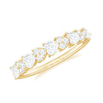 Brilliant Cut Lab Grown Diamond Heart Wedding Band Ring