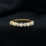 Brilliant Cut Lab Grown Diamond Heart Wedding Band Ring