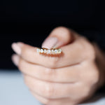 Brilliant Cut Lab Grown Diamond Heart Wedding Band Ring