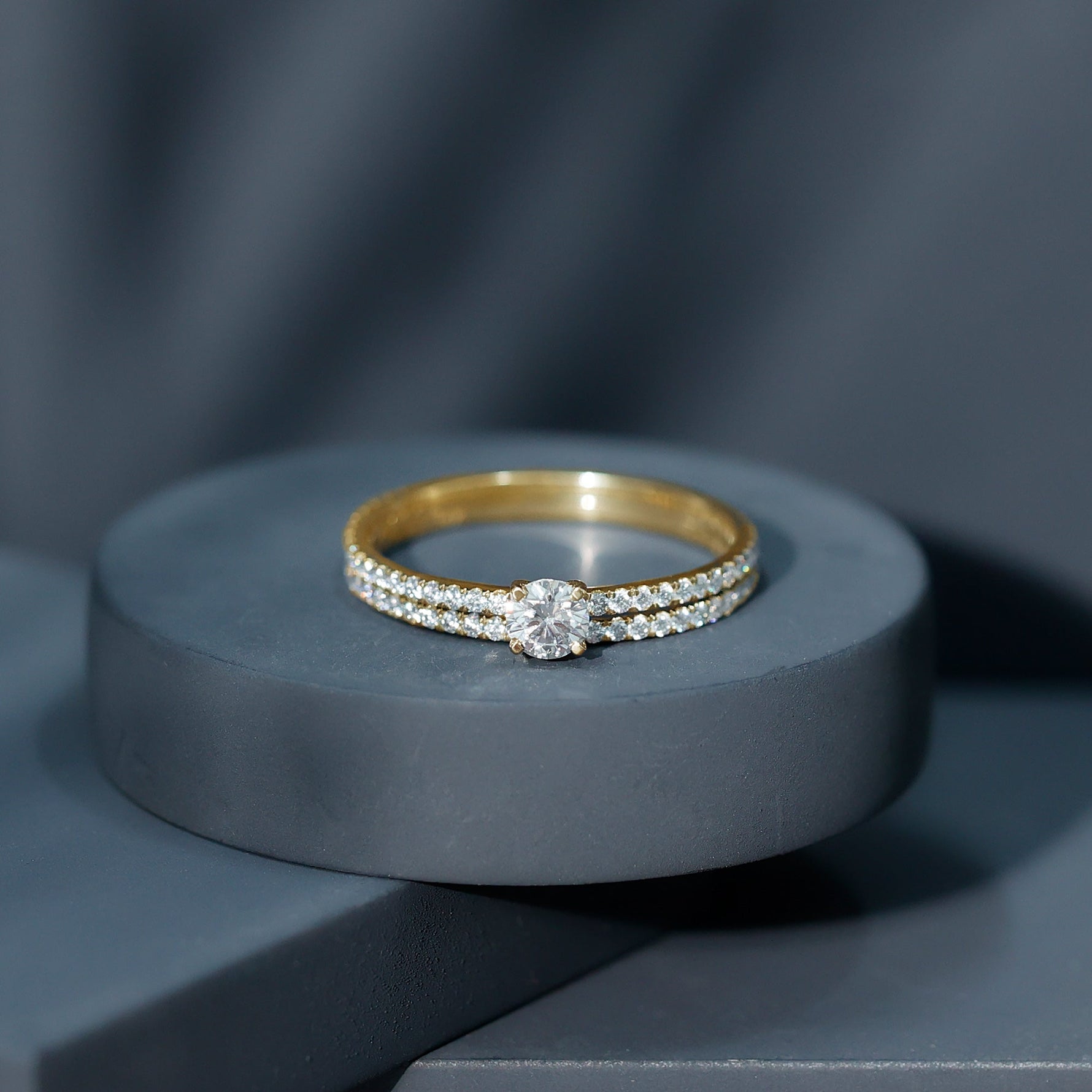 Certified Lab Created Diamond Wedding Ring Set For Bride