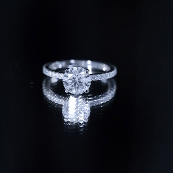 Brilliant Cut 8 MM Lab Grown Diamond Solitaire Engagement Ring