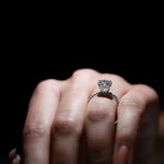 Brilliant Cut 8 MM Lab Grown Diamond Solitaire Engagement Ring