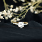Brilliant Cut 8 MM Lab Grown Diamond Solitaire Engagement Ring