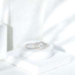 Lab Grown Diamond Halo Bridal Ring Set for Women