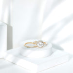 Lab Grown Diamond Halo Bridal Ring Set for Women