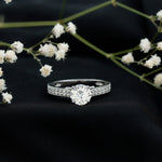 Certified Lab Grown Diamond 2 Carat Solitaire Engagement Ring