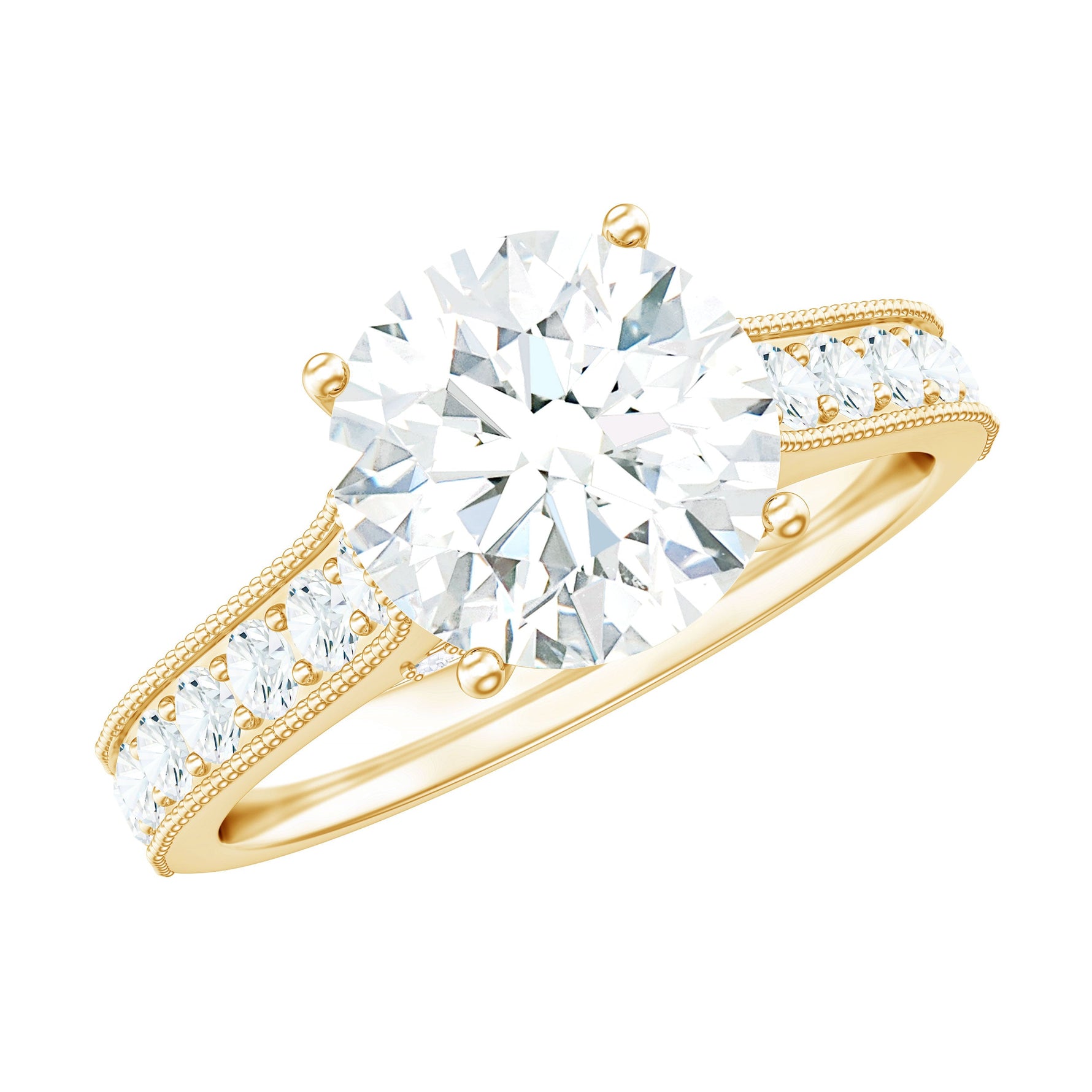 Certified Lab Grown Diamond 2 Carat Solitaire Engagement Ring