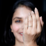 Lab Created Diamond Simple Eternity Ring in Pave Setting