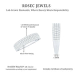 Brilliant Cut Lab Grown Diamond Classic Wedding Band Ring