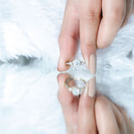 Lab Created Diamond Bezel Set Engagement Ring for Her