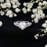 8 mm Lab Grown Diamond Heart Shape Engagement Ring