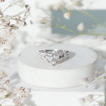 8 mm Lab Grown Diamond Heart Shape Engagement Ring