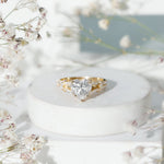 8 mm Lab Grown Diamond Heart Shape Engagement Ring