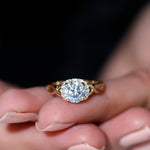 7 MM Round Lab Created Diamond Solitaire Infinity Ring for Her