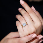 7 MM Round Lab Created Diamond Solitaire Infinity Ring for Her