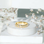 Lab Grown Diamond Wedding Ring for Men With Gypsy Setting